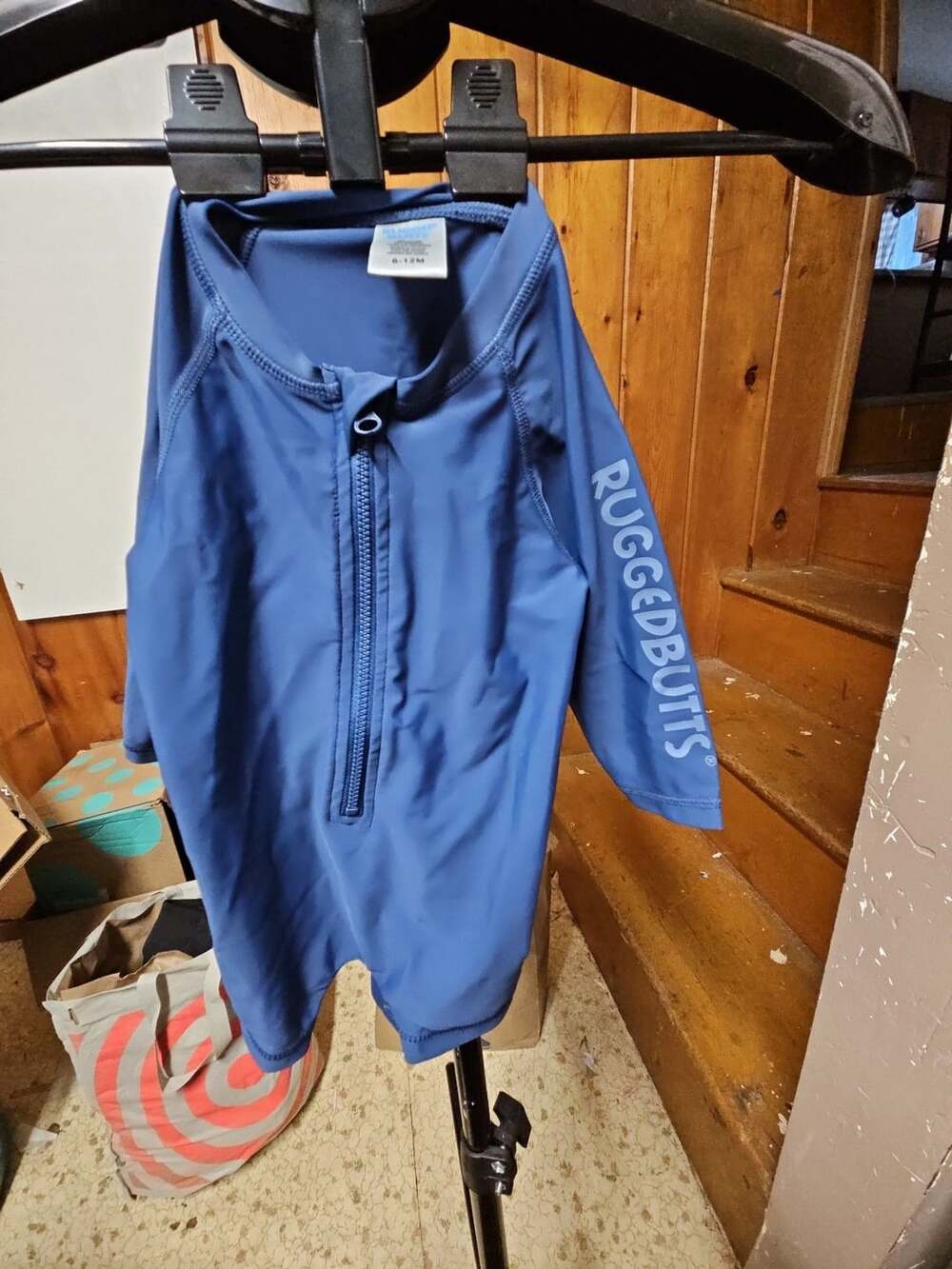 (507) RuggedButts Swimsuit Size 6-12M Blue